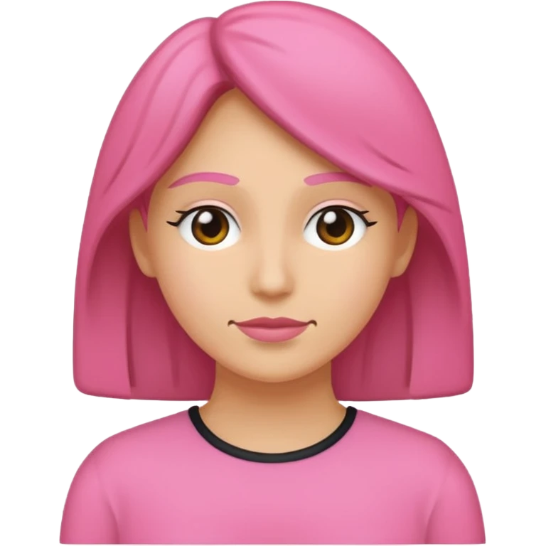 icono silueta de mujer rosa sin rostro emoji