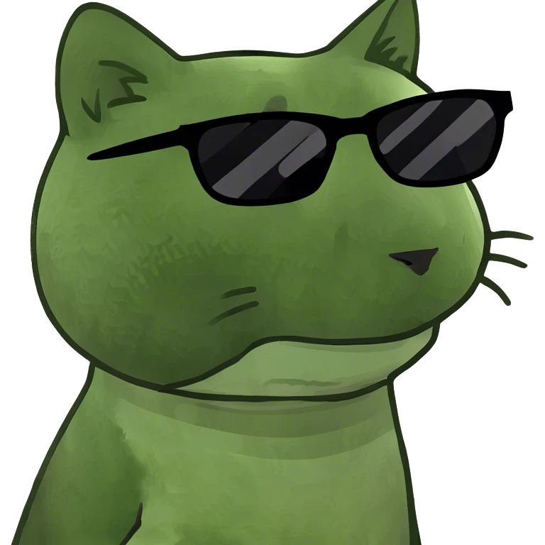 Cat with sunglasses emoji