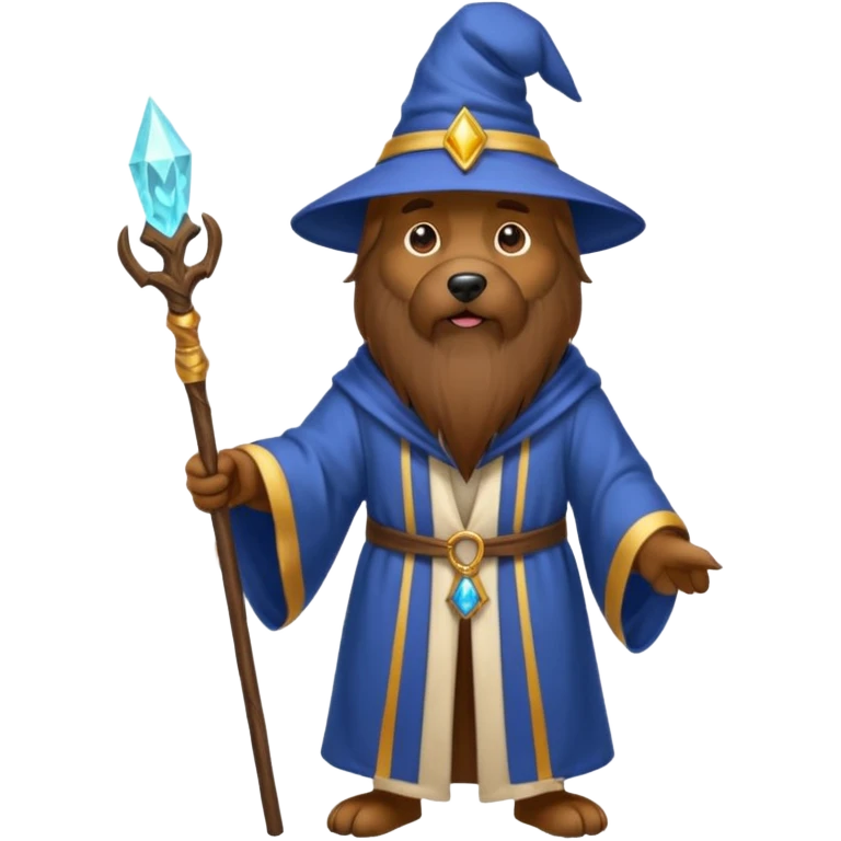 Dog wizard emoji