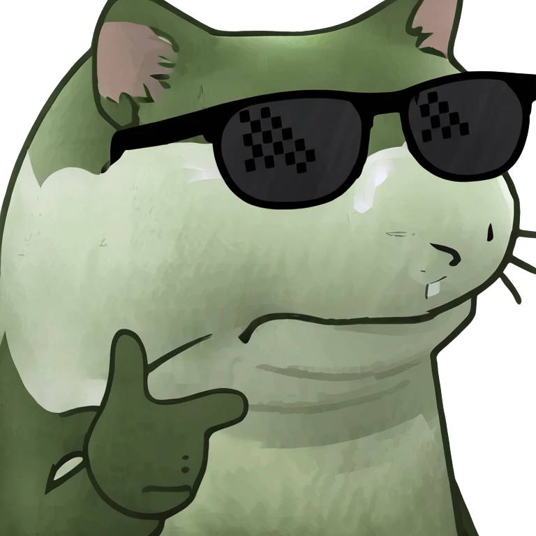 Cat with sunglasses emoji