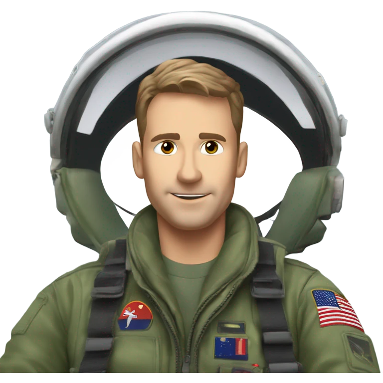Martin Apprich sitting in F-18 hornet emoji
