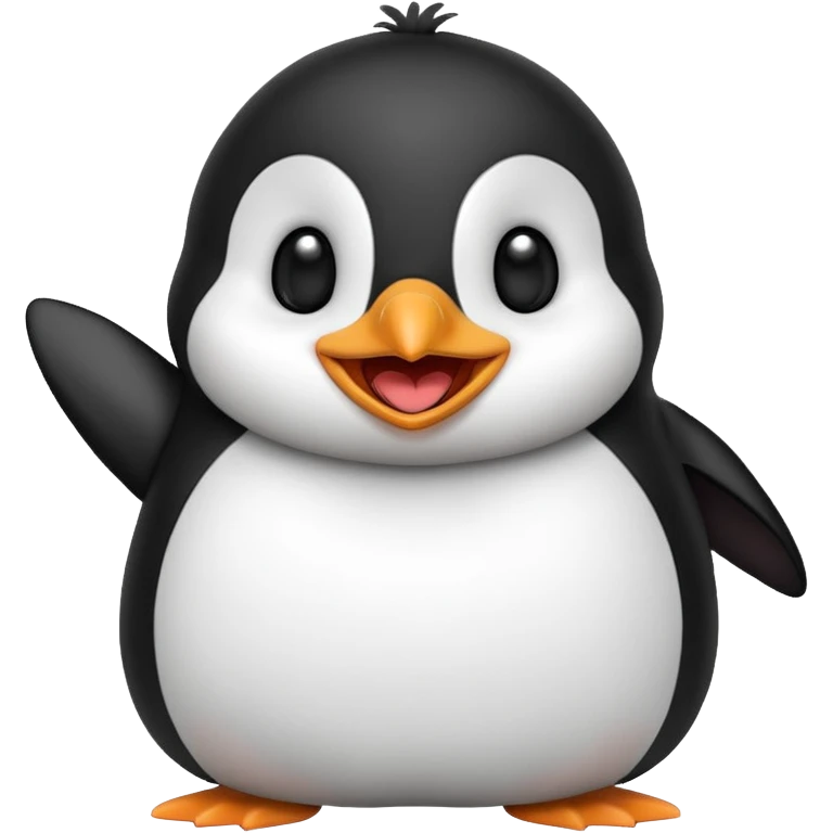 смеющийся пингвин emoji