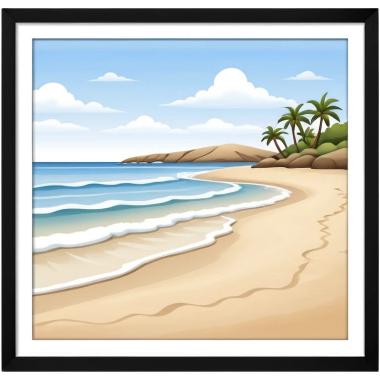 Seashore emoji