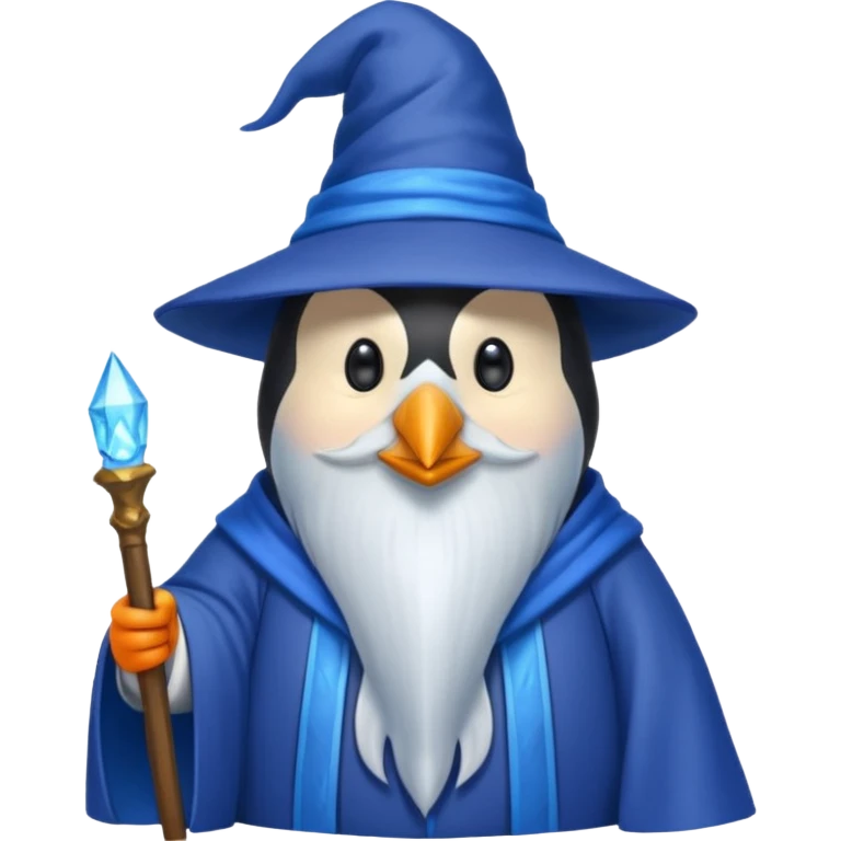 Penguin Wizard emoji