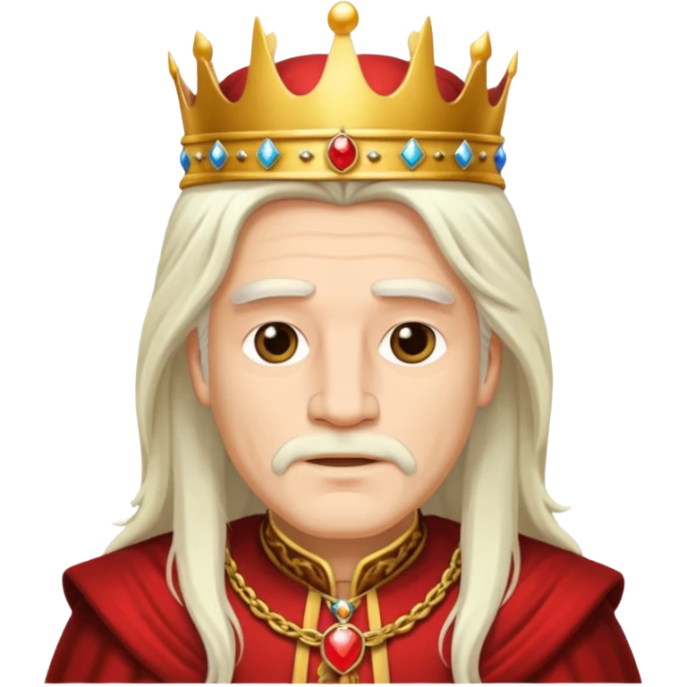 king with white long haired emoji