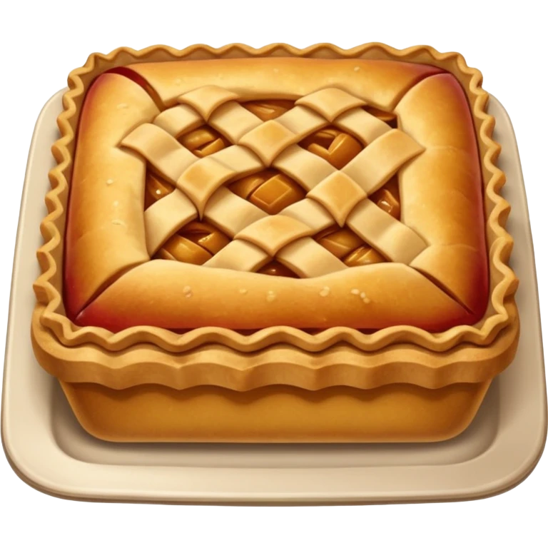 Square type of Apple pie  emoji