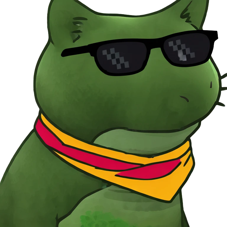 Cat with sunglasses emoji