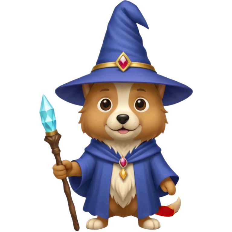 Dog wizard emoji