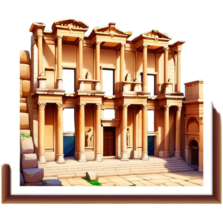 Cinematic Realistic The Library of Celsus Emoji emoji