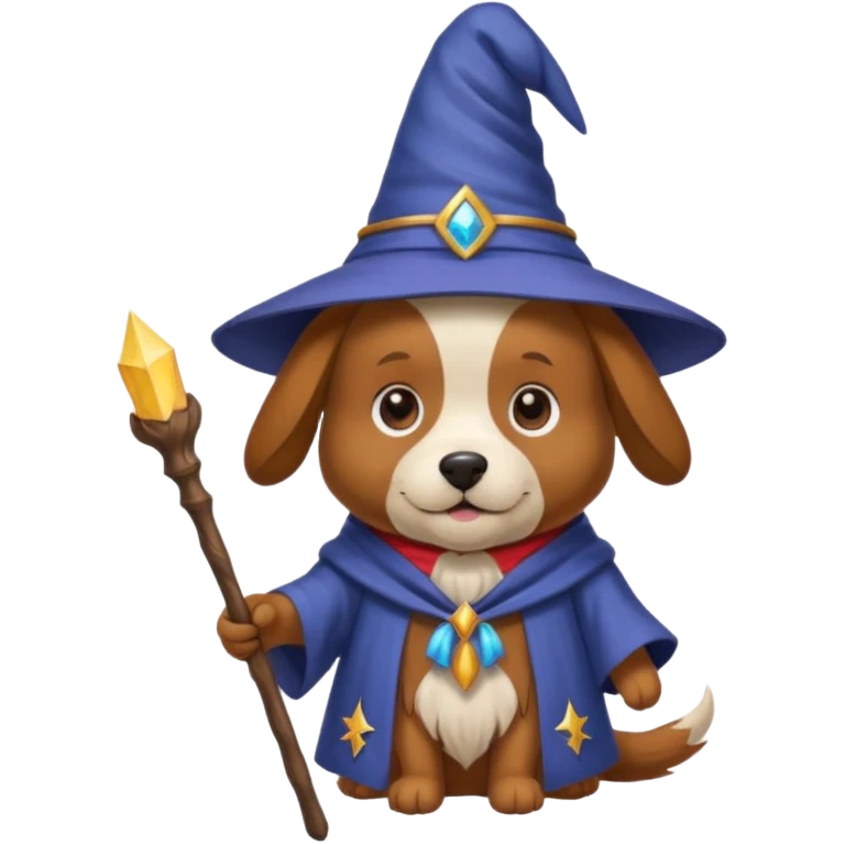 Dog wizard emoji