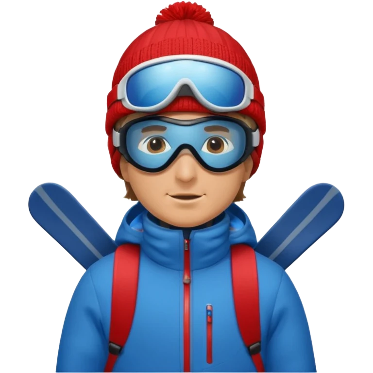 a short man skiing emoji