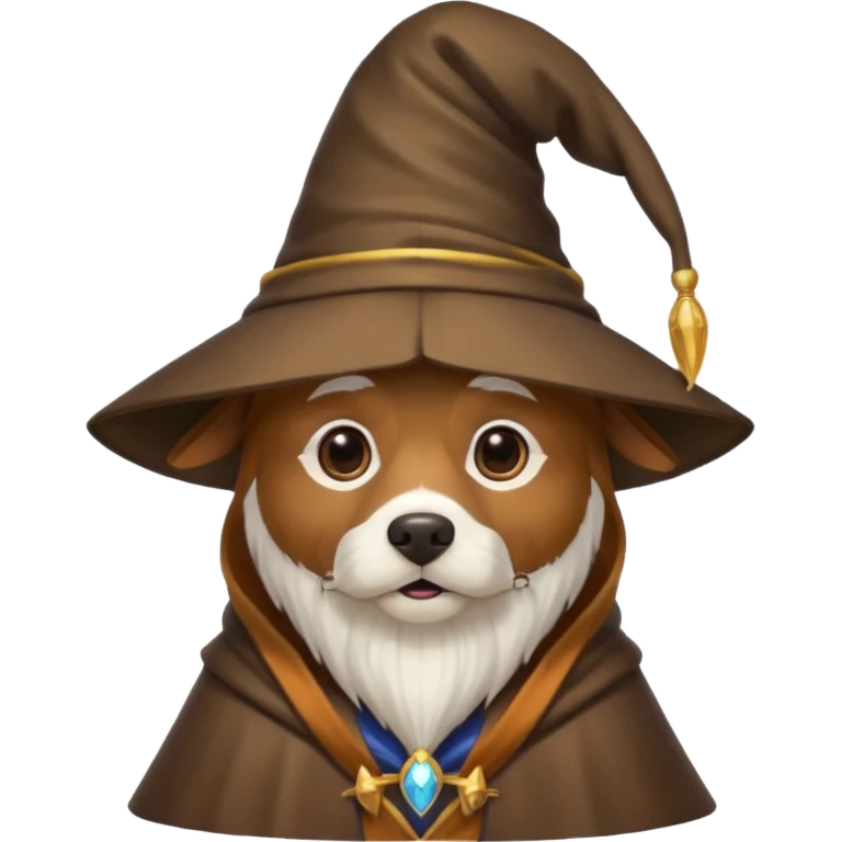 Dog wizard emoji