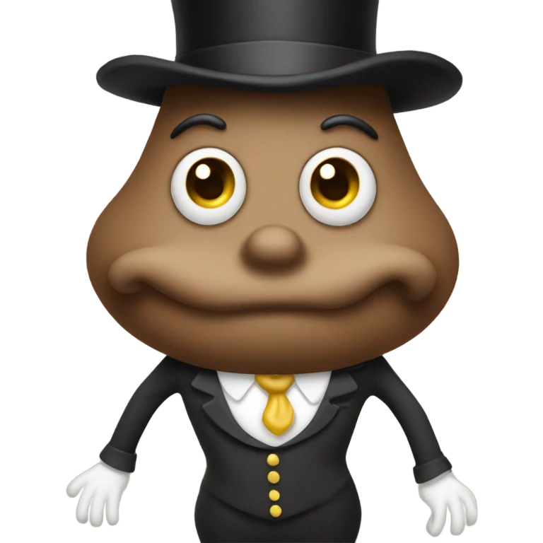 Turd in a hat emoji