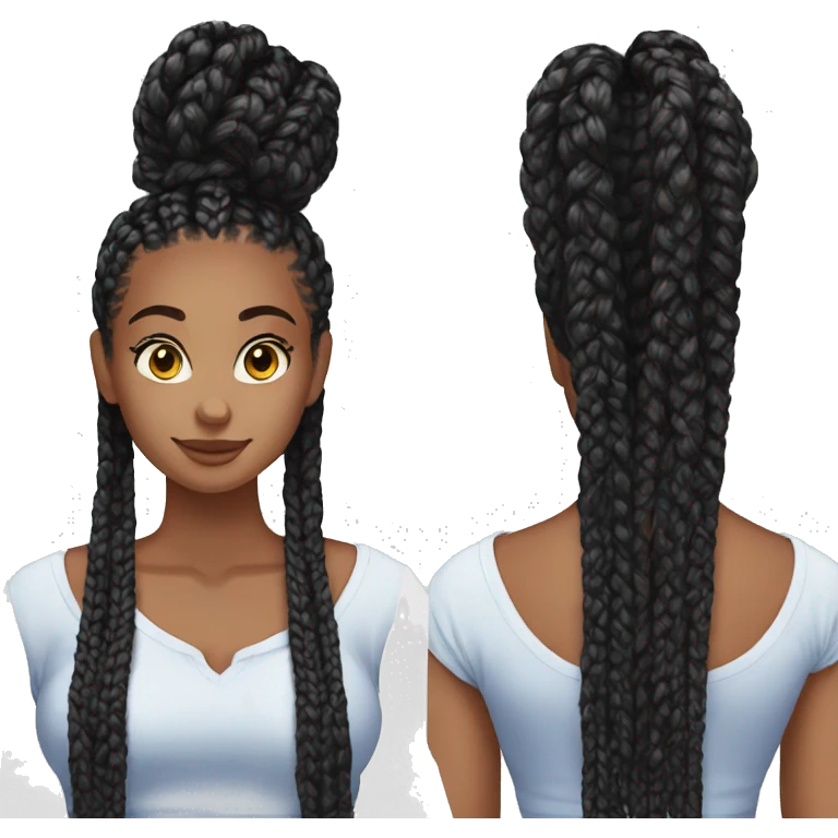 box braids emoji