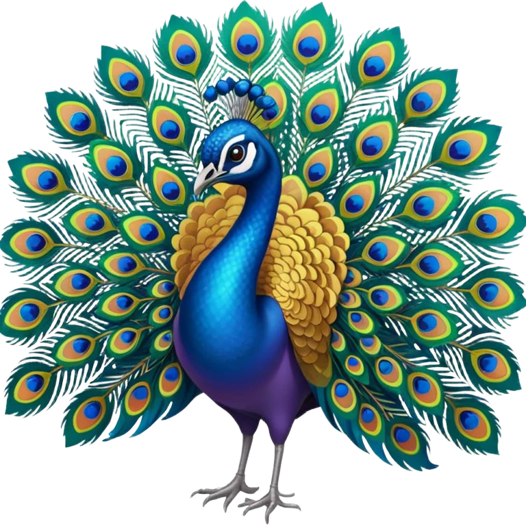 🦚+🌈 emoji