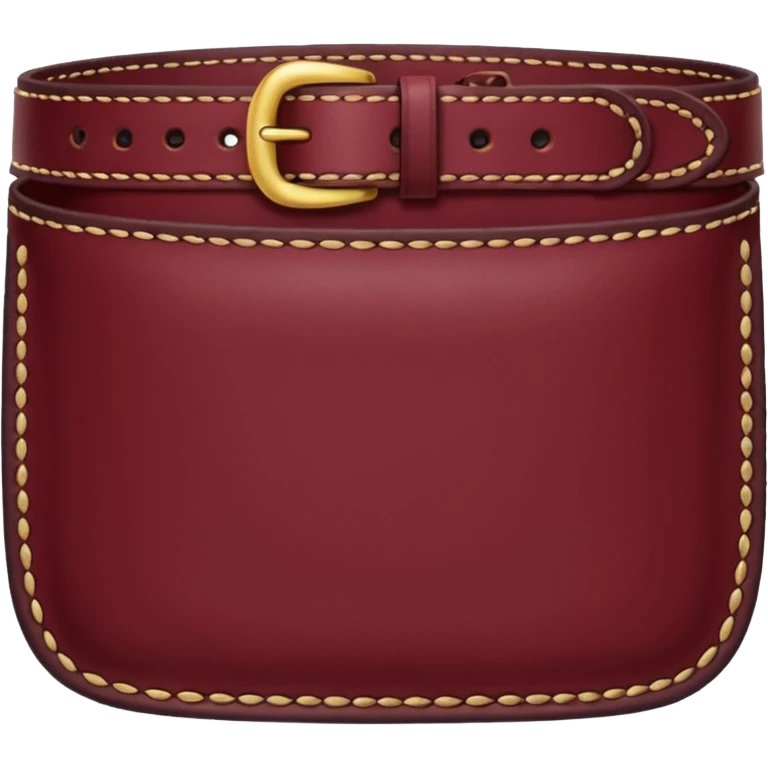 Burgundy belt loop emoji