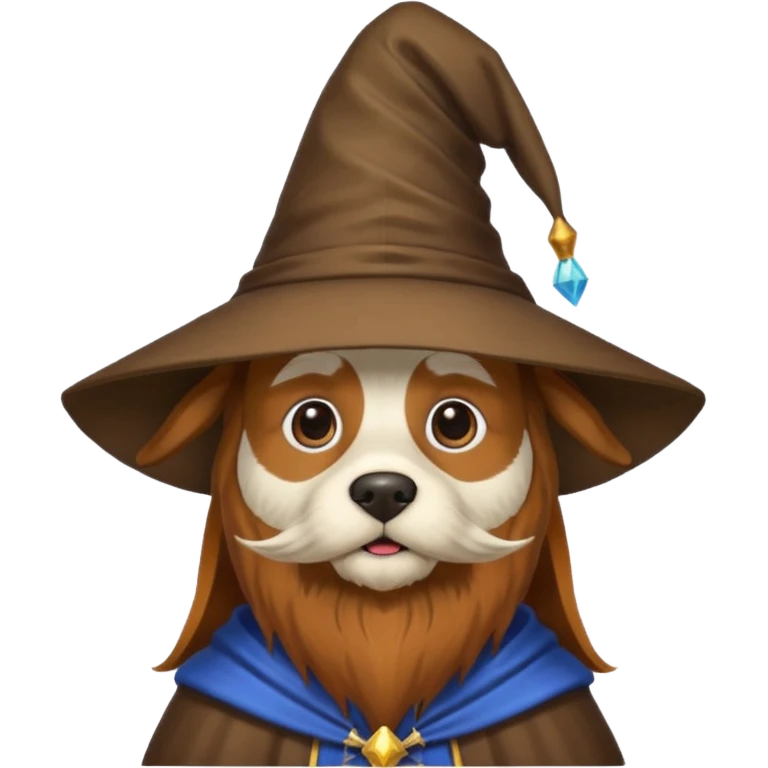 Dog wizard emoji