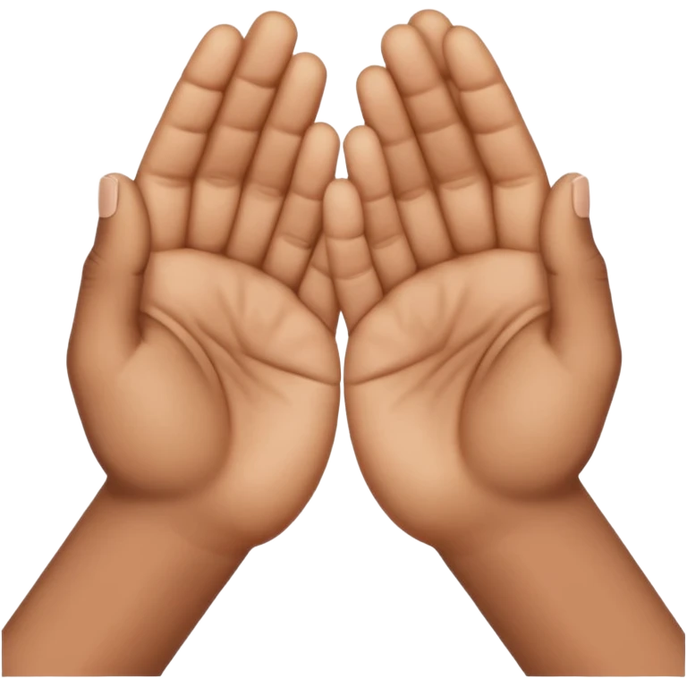 The output image should contain only one emoji.
The emoji should depict two hands gently pressed together in a prayer gesture, with the fingers interlocked tightly and creative way. emoji