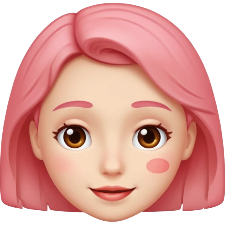 Blushing emoji