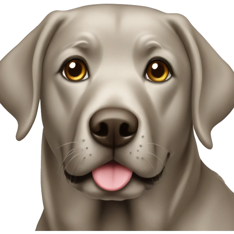 Silver brown Labrador  emoji