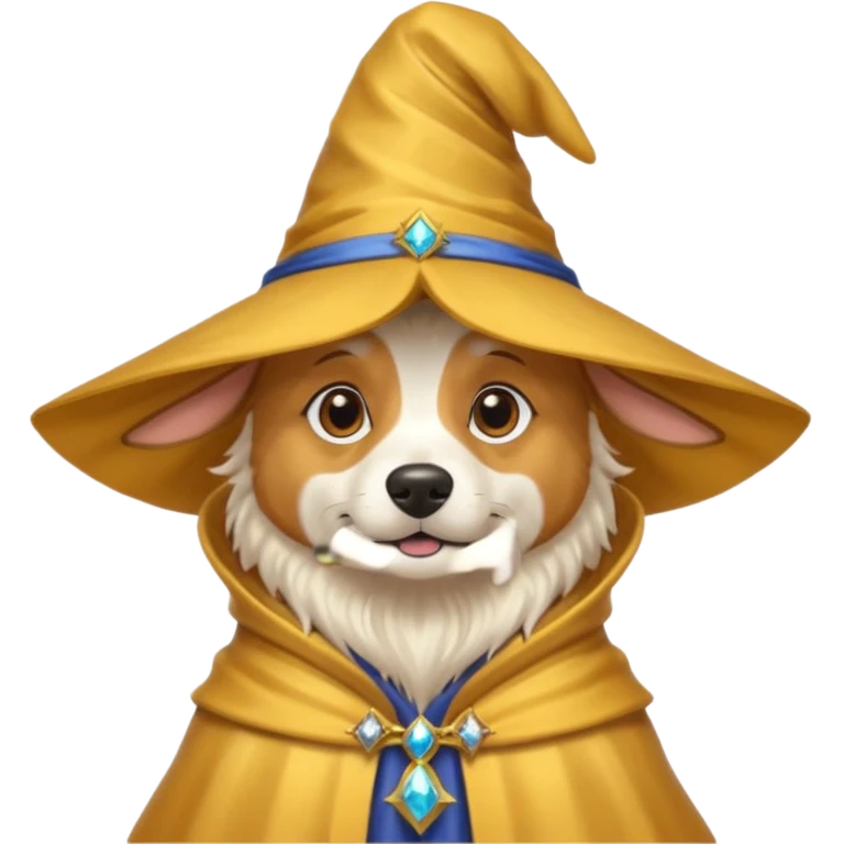 Dog wizard emoji