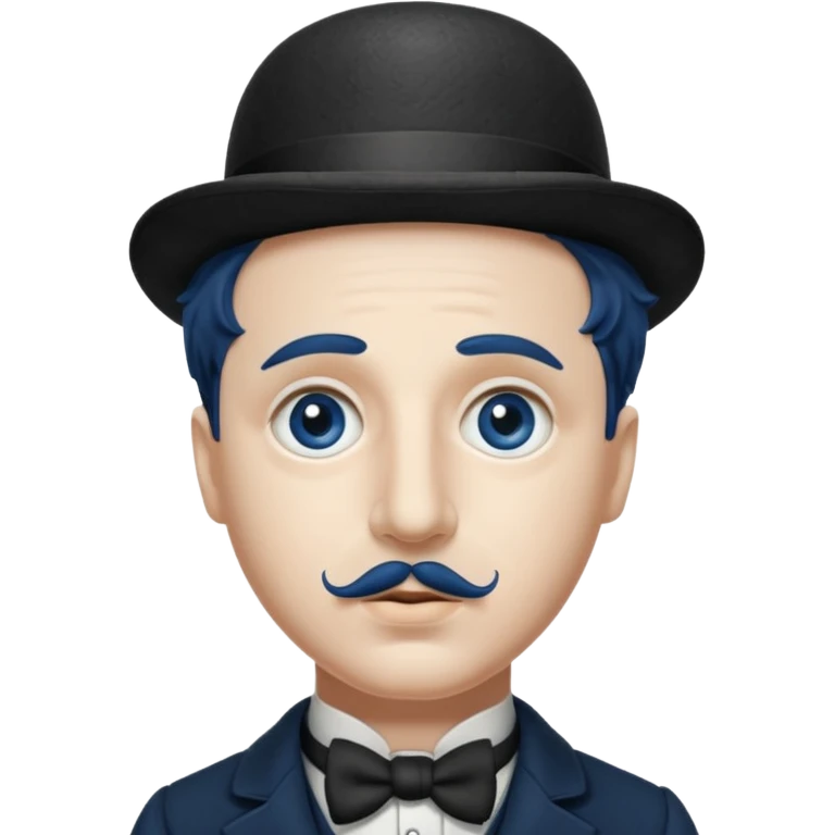 Charlie Chaplin dark blue eyes emoji
