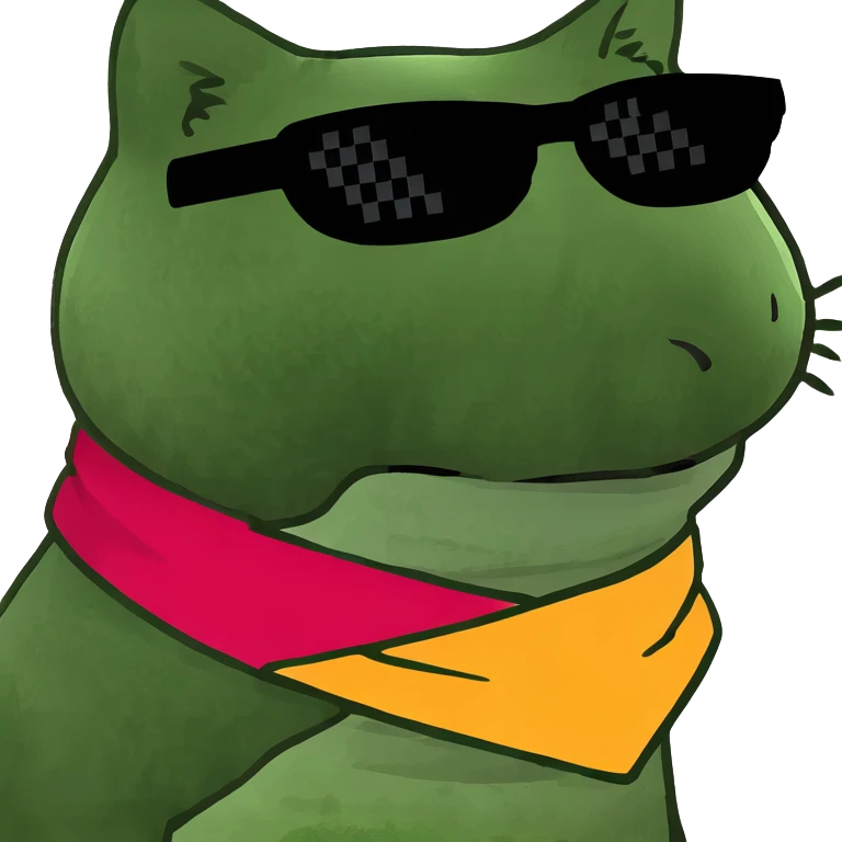 Cat with sunglasses emoji