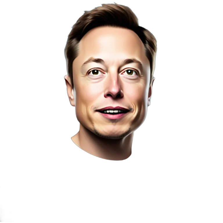 elon musk on space x rocket emoji