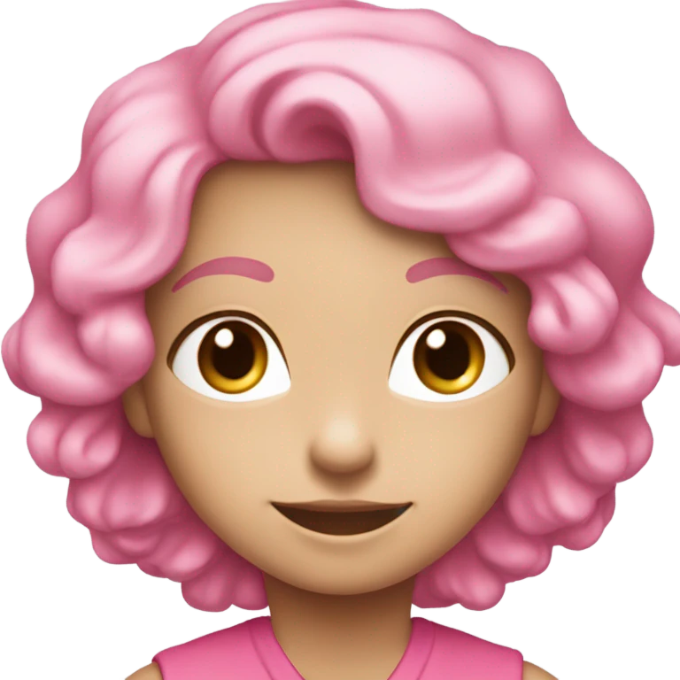 Pink  emoji