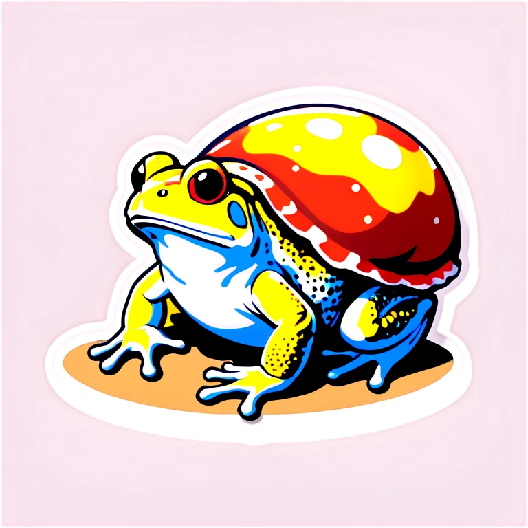 Toad with shell emoji
