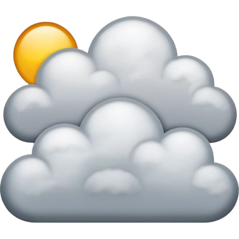 Good morning skies with clouds no sun emoji