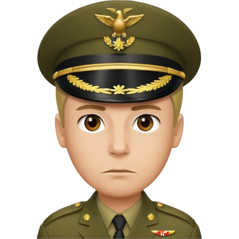 человек в военной форме emoji