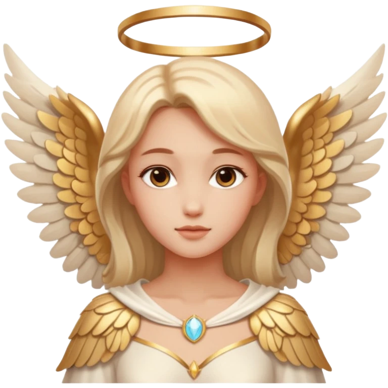 Sexy face with angle wings emoji
