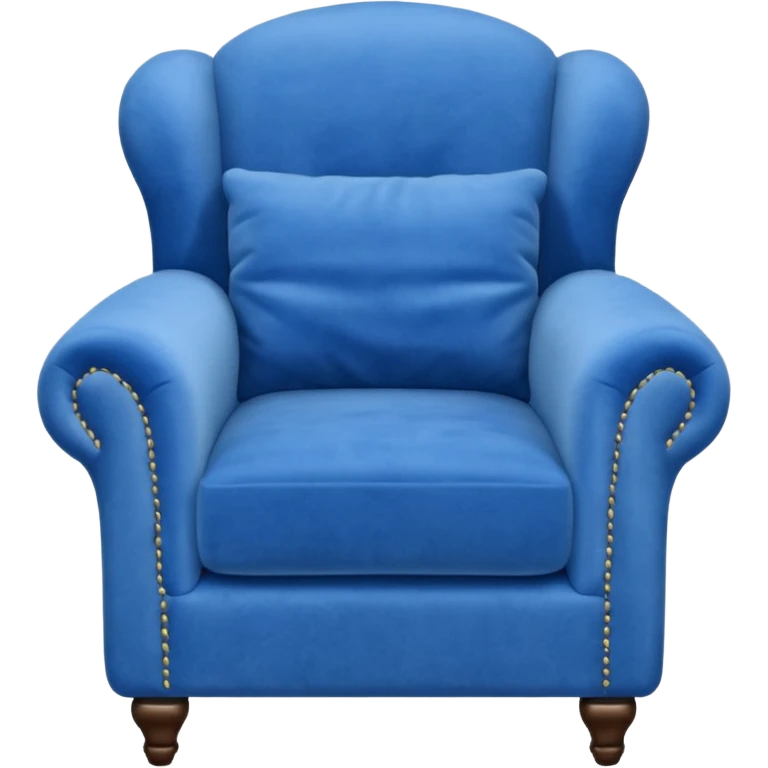 Blue armchair emoji