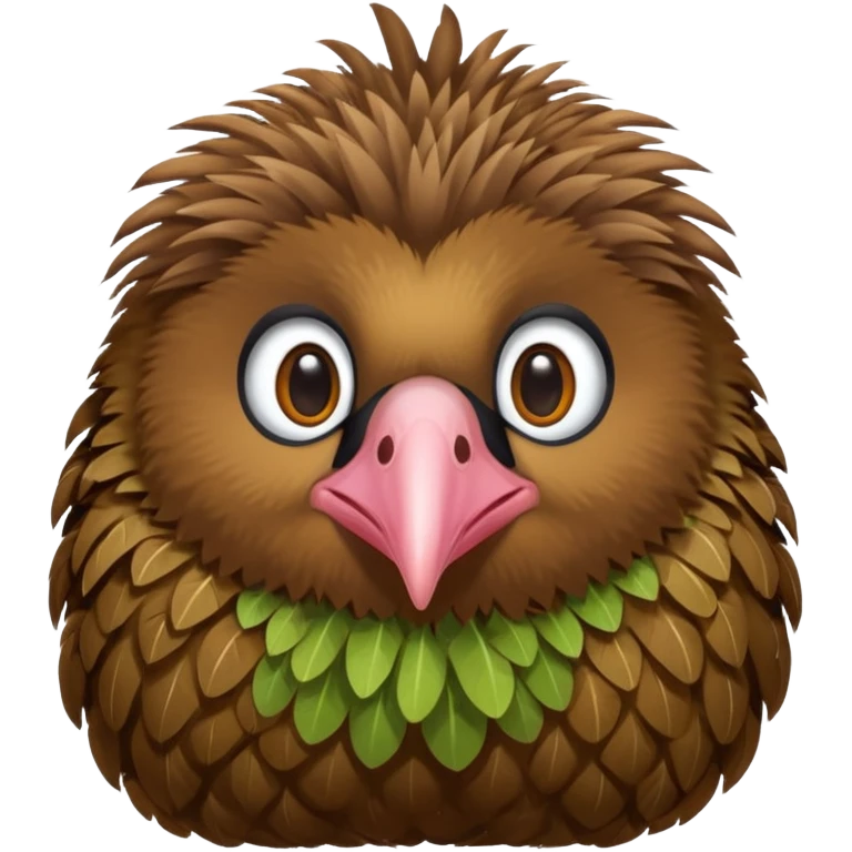 cute kiwi bird ai agent ( color fillable)  emoji