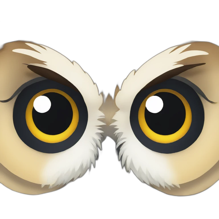 Owl with tear emoji