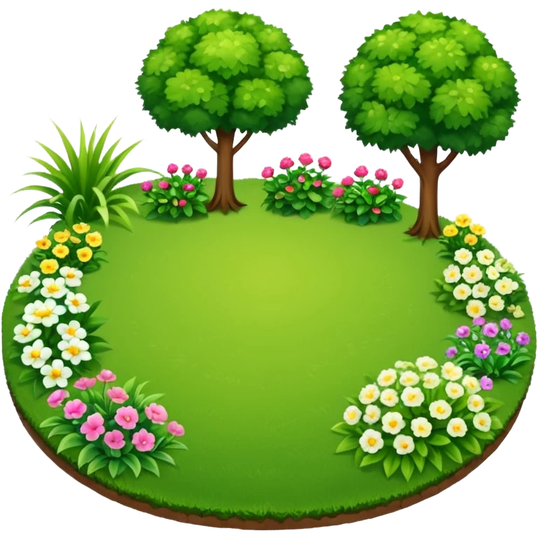 backyard grass garden emoji