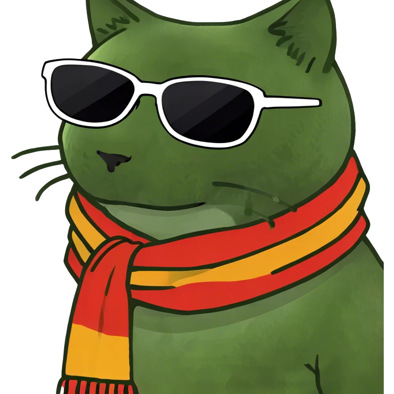 Cat with sunglasses emoji