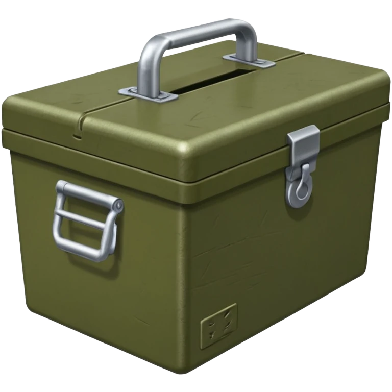 generate a very realistic closed weapon supply box emoji
