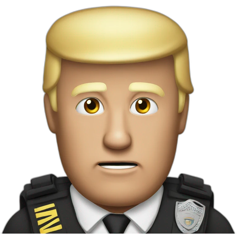 trump-getting-arrested emoji