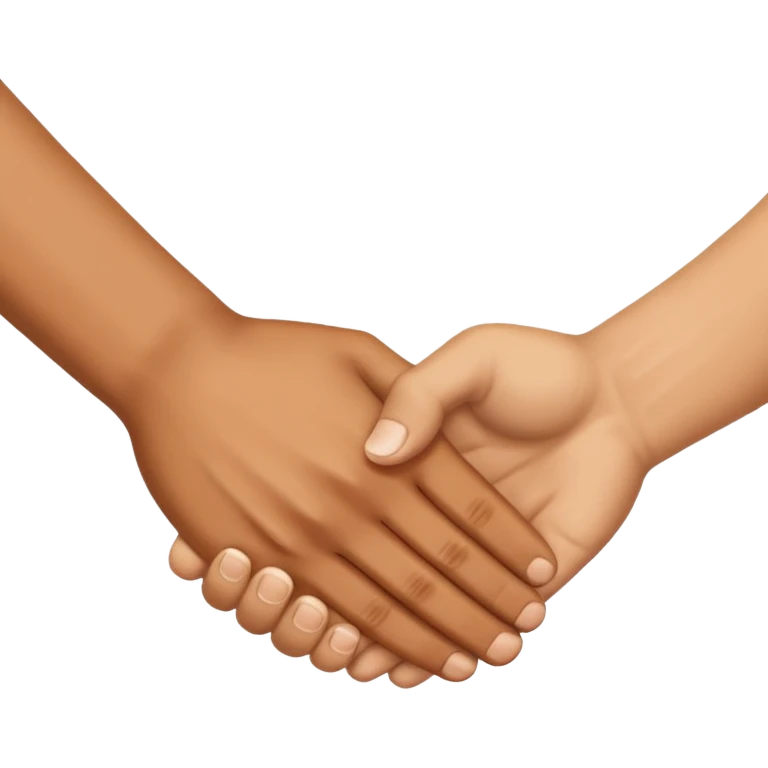 handshake, only hands emoji