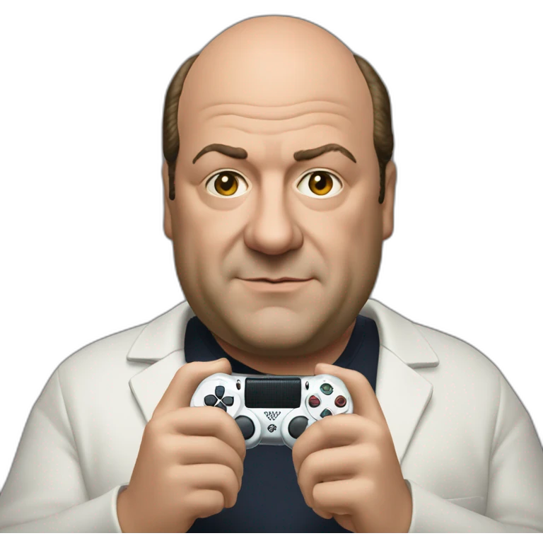 Tony soprano holding a PlayStation controller  emoji