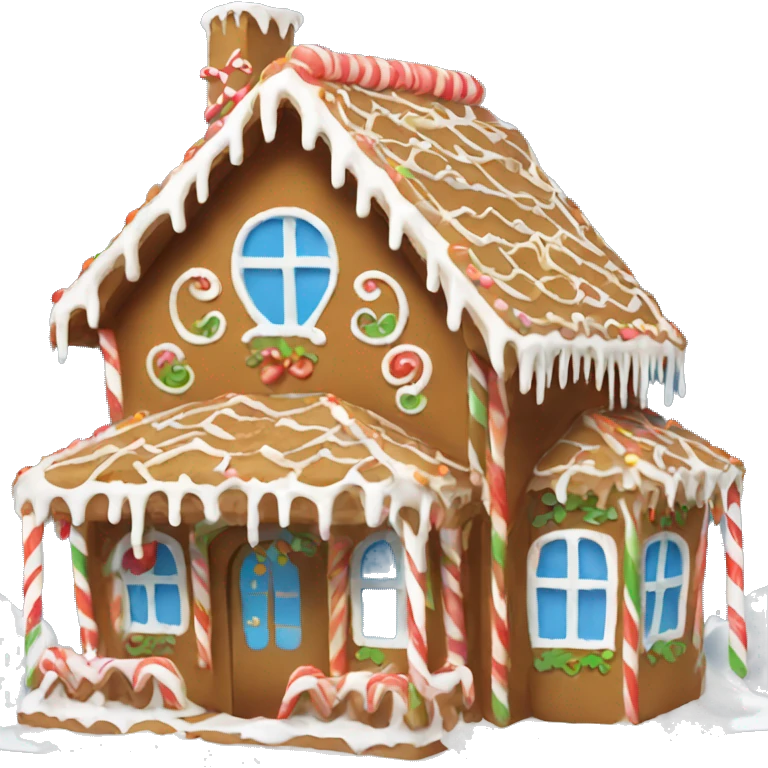 gingerbread house emoji