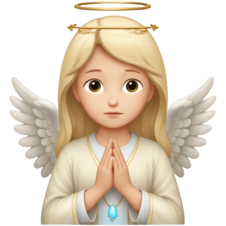 Angel pray emoji