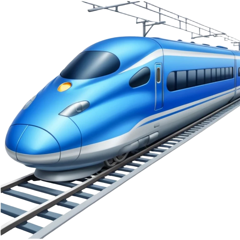 Blue bullet train emoji