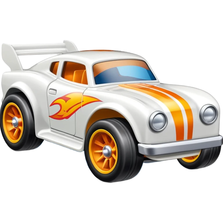 Машинка HotWheels белого цвета в классической упаковке HotWheels. emoji