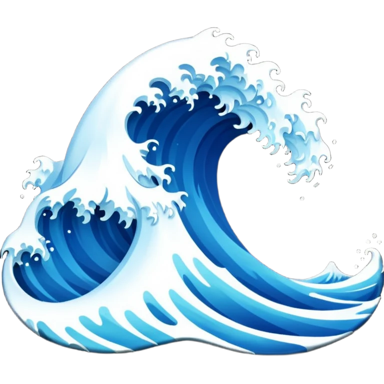 Wave emoji