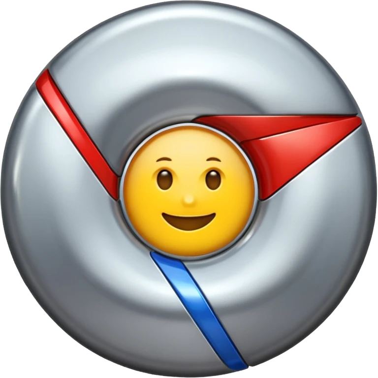 A chrome logo emoji