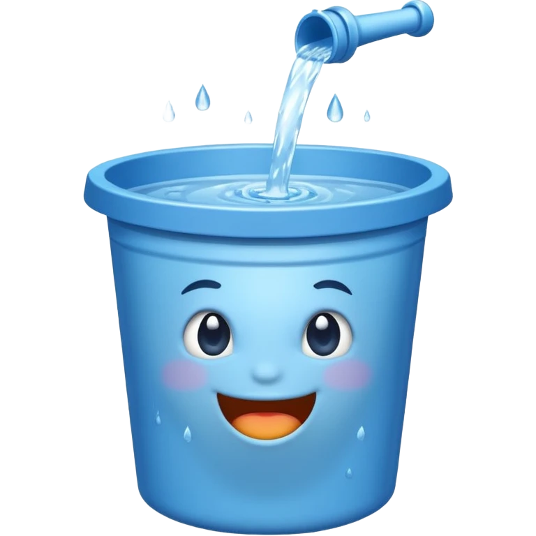 Chucked bucker of water emoji