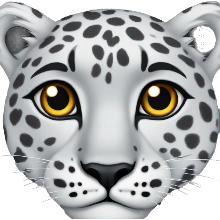 snow leopard face emoji